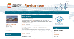 Desktop Screenshot of fjordtunskole.no